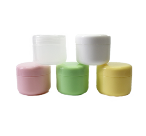 20G 50G 100G 250G <span class=keywords><strong>PP</strong></span> Nhựa Vòng Màu Hồng Trắng Đầy Màu Sắc Kem Mỹ Phẩm Lọ Với Nắp Bên Trong Cho Chăm Sóc Da Mắt Kem Mặt Nạ - Product Image 1