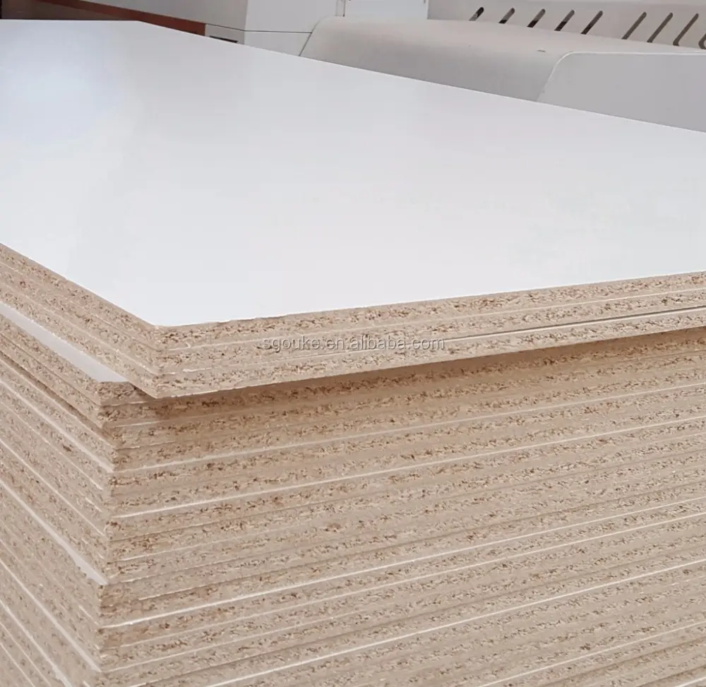 15mm 16mm 18mm warm white high density melamine particle board /chip board
