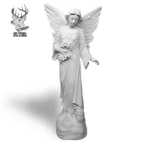 Patung Malaikat Doa, Dekorasi Kehidupan Ukuran Serat Kaca untuk Dijual