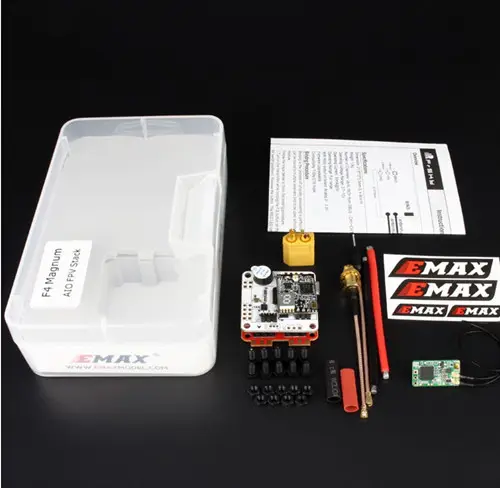 New FPV Emax F4 Magnum All In One FPV Electronics Stack F4 OSD 4 In 1 BLHeli_S 30A ESC VTX FrSky XM+ RX