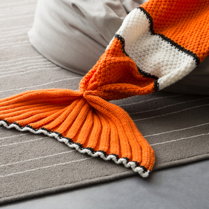 Yiruio Nmy Animal Shaped <strong>Sleeping</strong> Bag Nemo Mermaid Tail <strong>Blanket</strong> Knitted <strong>Blanket</strong> - Product Image 6