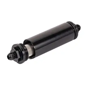 Performance Racing Aluminum Body 50 Microns Stainless Element An Fitting Inline Fuel Filter