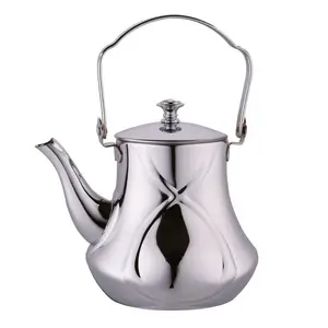 Customized High Stainless Steel Tea Pot and Coffee Kettle Set Classic Turkish Design for Home Use Travel And Kitchen