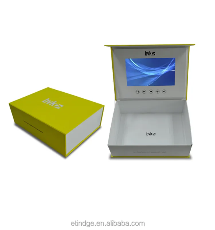 ETG 7 inç dijital Lcd ekran Video broşür hediye kutusu ürün tanıtımı için
