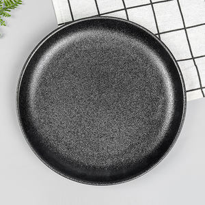 Pas cher Eco Dîner <span class=keywords><strong>Noir</strong></span> Dot Émail <span class=keywords><strong>Grès</strong></span> <span class=keywords><strong>Assiette</strong></span> À Dessert - Product Image 5