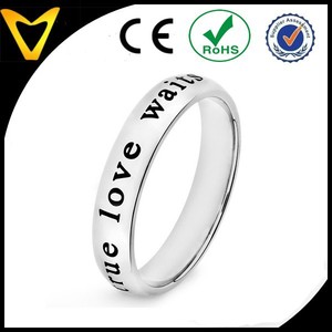 Kualitas Terbaik laki-laki & perempuan semua ukuran cinta sejati Waits baja nirkarat mode cincin perhiasan - Product Image 4
