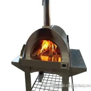 新设计户外使用燃烧比萨烤箱圆顶木头烤披萨炉出售