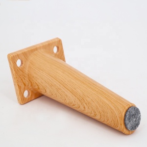 Gambe per Divano in Plastica Effetto Legno, Angolo Obliquo H140mm, Test SGS Superato, Colorate per Soggiorno, Camera da Letto, Officina, Ufficio - Product Image 4