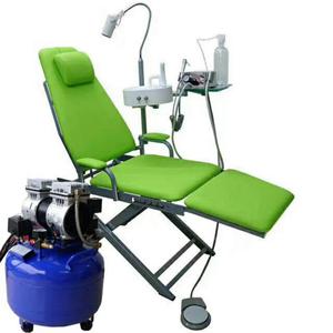 Dentale unità sedia portatile mobile sedia pieghevole con la luce del led di lavoro con turbina portatile unità - Product Image 2