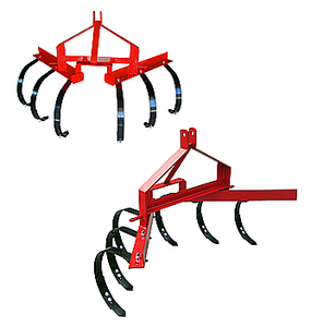 Cultivateur à rangée simple C Tine pour tracteur compact ; Cultivateur à ripper à 6 dents à <span class=keywords><strong>3</strong></span> <span class=keywords><strong>points</strong></span> pour tracteur - Product Image 2