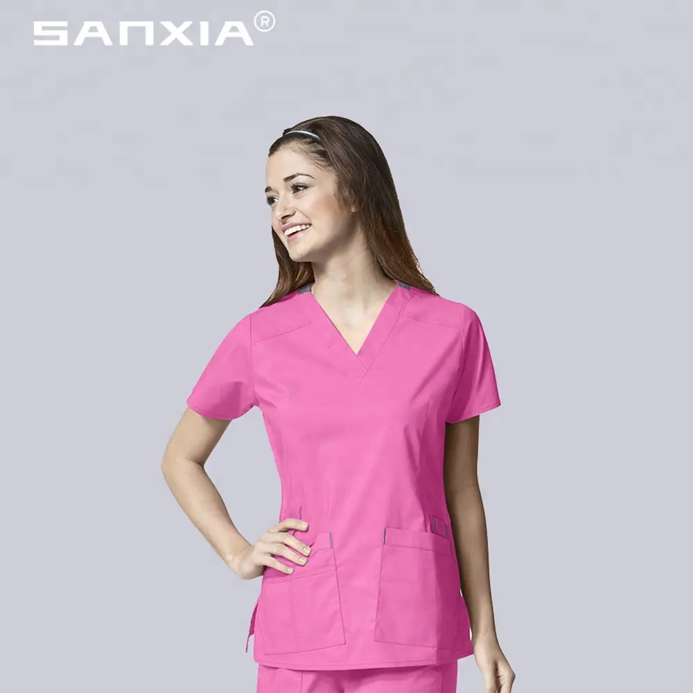 Nuevo estilo uniforme de enfermera textiles estándar matorrales