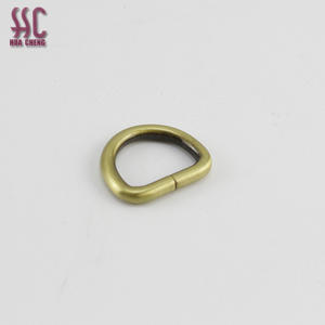 Hoge Kwaliteit Dame Handtas Hardware Accessoires Zinklegering Materiaal Gegoten Sterke Metalen <span class=keywords><strong>D</strong></span> Ring - Product Image 6