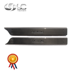 Kuru karbon Fiber kapı eşikleri kiti 2006-2015 Aston Martin V8 V12 V12 & S kapı eşik değiştirme için Fit