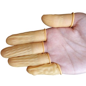 Antistatische Witte Nitril Vinger Babybedjes Cleanroom Gestippelde Oranje Fingerstall Fingercots & Vinger Latex Vinger Babybedjes - Product Image 3