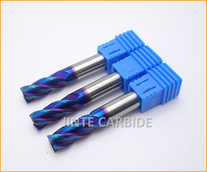 Metal duro recubrimiento TiAlN 4 flute fresas de corte dia 10 mm HRC68 - Product Image 3