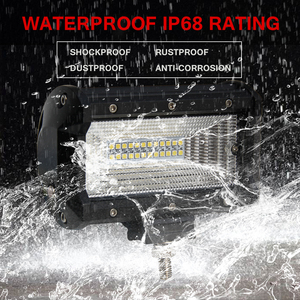 Offroad Nhẹ Lũ Lụt Beam <span class=keywords><strong>Led</strong></span> Lái Xe Ánh Sáng 72 wát 5 "<span class=keywords><strong>2</strong></span> Hàng 12 v 24 Volt 4X4 Xe Tải mini <span class=keywords><strong>Led</strong></span> Thanh Ánh Sáng - Product Image 4