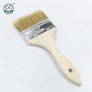 Kuas Cat Gagang Kayu 3 Inci Bulu Alami 100% Tahan Lama dan Ekonomis - Product Image 1