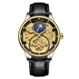 <span class=keywords><strong>Luxury</strong></span> automatic mechanical watches steel business men self wind analog gold watch auto Date Mens - Product Image 2