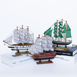 Modellino in Legno di Nave Storica Decorazione Nautica Schooner Tedesca Artigianato Antico Modello di Nave da Guerra della Marina Reale Britannica - Product Image 3