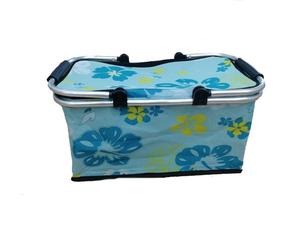 Uso alimentario refrigerador aislado 600D Material plegable <span class=keywords><strong>bolsa</strong></span> <span class=keywords><strong>de</strong></span> picnic cesta con mango para <span class=keywords><strong>fines</strong></span> promocionales - Product Image 2