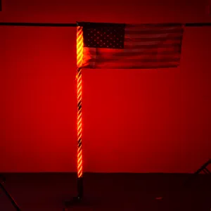 3ft LED Flag Pole Safety Antenna Whip Lights for Sand Dune Buggy UTV ATV 4X4 Truck