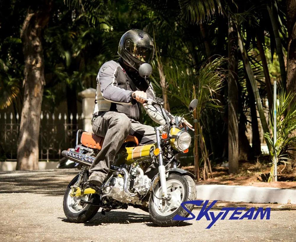 Skyteam e5 e4 motocicleta skymax, mini bicicleta de 4 tempos (aprovação eec euro 5 euro 4), para motocicleta dax 50cc