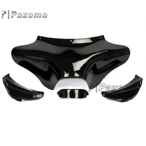 Moto In Fibra di vetro Anteriore Esterno Del Batwing Carena Kit Corpo per Harley Moto