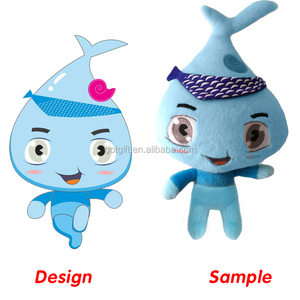 Bambini bella morbida bambola simpatico cartone animato farcito peluche giocattolo personalizzato - Product Image 5