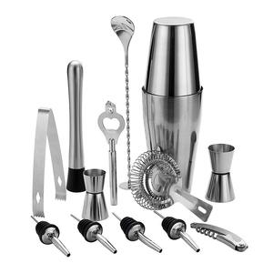 Bartender <strong>Set</strong> 9Pcs Wine Tools Bar Drink <strong>Cocktail</strong> Mixer <strong>Mixing</strong> Kit With Carry Case for Cambodia Tennent's Lager Voli Mathilde - Product Image 5