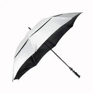 Draagbare Golf Paraplu Grote Winddicht Dubbele Luifel-Automatische Open Sterke Oversized Regen Paraplu