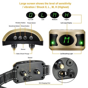 Collier intelligent anti-aboiement pour chiens, accessoire numérique, de haute qualité, rechargeable, écologique