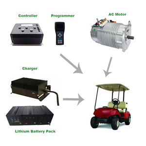 Kit de <span class=keywords><strong>conversion</strong></span> de voiturette de golf électrique monoplace avec <span class=keywords><strong>moteur</strong></span> <span class=keywords><strong>triphasé</strong></span> 4000W, <span class=keywords><strong>moteur</strong></span> AC et contrôleur - Product Image 1