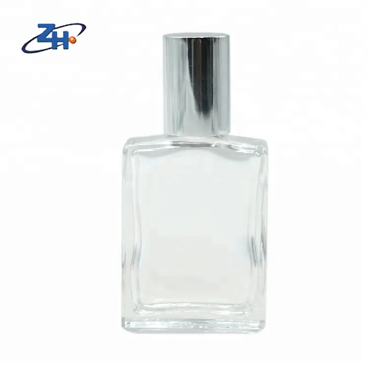 Haute qualité forme carrée bouteille de parfum avec couvercle