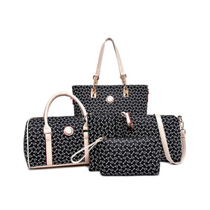 Ensemble de sacs à main pour femmes, 6 pièces, sacs à main de marque américaine célèbre avec fermeture éclair, vente en gros, 2020 - Product Image 1