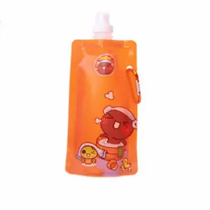 customize design printing suction nozzle bags hand sanitizer baking soda packaging stand up angle cleaning liquid bag