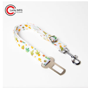 Desain modis atraktif dapat disesuaikan pola kaktus pisang sabuk pengaman anjing peliharaan untuk mobil - Product Image 3