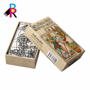 <span class=keywords><strong>Libro</strong></span> <span class=keywords><strong>de</strong></span> guía <span class=keywords><strong>de</strong></span> cartas <span class=keywords><strong>de</strong></span> Tarot laminado a granel con impresión a todo color personalizable, borde dorado con logotipo personalizado con caja <span class=keywords><strong>de</strong></span> cartón, papel <span class=keywords><strong>de</strong></span> plástico - Product Image 2