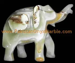 Onyx marble Animal Elephant manufacture wholesaler and exporter from Pakistan