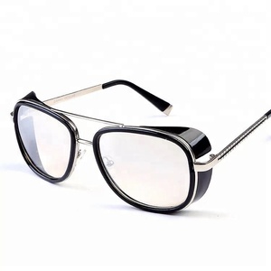 Leonlion — lunettes de soleil <span class=keywords><strong>Iron</strong></span> <span class=keywords><strong>Man</strong></span>, Tony en cuivre, verres miroirs, Vintage, pour hommes, <span class=keywords><strong>2018</strong></span> - Product Image 5