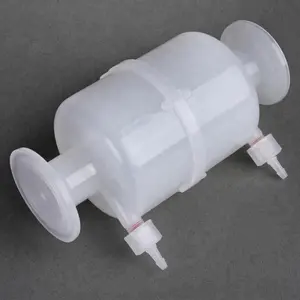 Kapsül hidrofobik PTFE filtre hem 1 "TC uç bağlantı ve iki delikleri