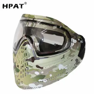 Camo Copertura Completa Lente Paintball Mask Goggle con la Tintura I4 Termico