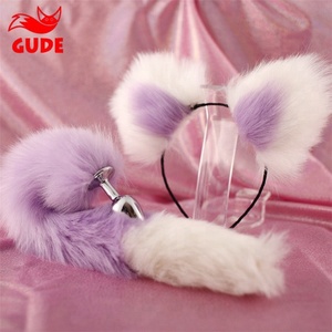 Juego <span class=keywords><strong>de</strong></span> Juguetes Sexuales Anales <span class=keywords><strong>de</strong></span> Metal para Cosplay con Tapón Anal, Cola y Diadema para Adultos (Tapón Anal + Diademas) - Product Image 2