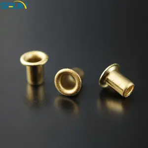 Brass PCB hollow contact rivets for switch socket