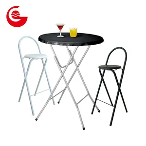 Unique beer shape metal bar table chairs,bar stool supplier,bar stool set with steel pipes outdoor desk