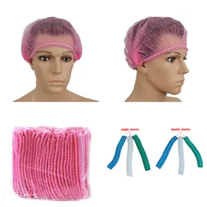 Gorro quirúrgico desechable de PP para médico, protector de cabello no tejido con Clip Mob