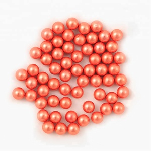 Großhandel Groß Lose 8mm Kunststoff Perle Perlen Weiß Abs Runde Imitation Perle Mit Nieten