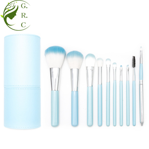 Factory Colourful Nylon Hair <strong>Makeup</strong> <strong>Brush</strong> Set with Cylinder <strong>case</strong> 8pcs <strong>Makeup</strong> <strong>Brush</strong> Set With Tube - Product Image 2