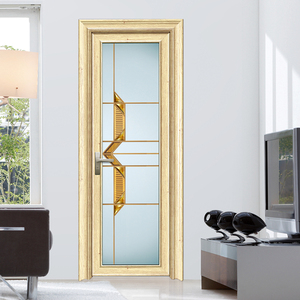 Les portes battantes simples les plus populaires pour toilettes intérieures, portes <span class=keywords><strong>de</strong></span> salle <span class=keywords><strong>de</strong></span> bain en aluminium, portes <span class=keywords><strong>de</strong></span> toilettes en verre dépoli - Product Image 3
