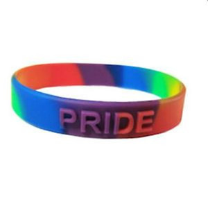 Kustom ukuran dewasa tempat warna Debossed diisi dalam kebanggaan gelang silikon <span class=keywords><strong>Gay</strong></span> gelang kebanggaan untuk wanita - Product Image 4