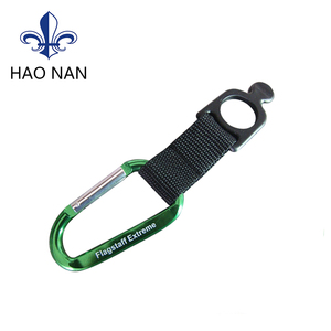 Porte-clés à clip et crochet en aluminium, nouveau produit, porte-clés rapide, mousqueton en caoutchouc, sangle - Product Image 2